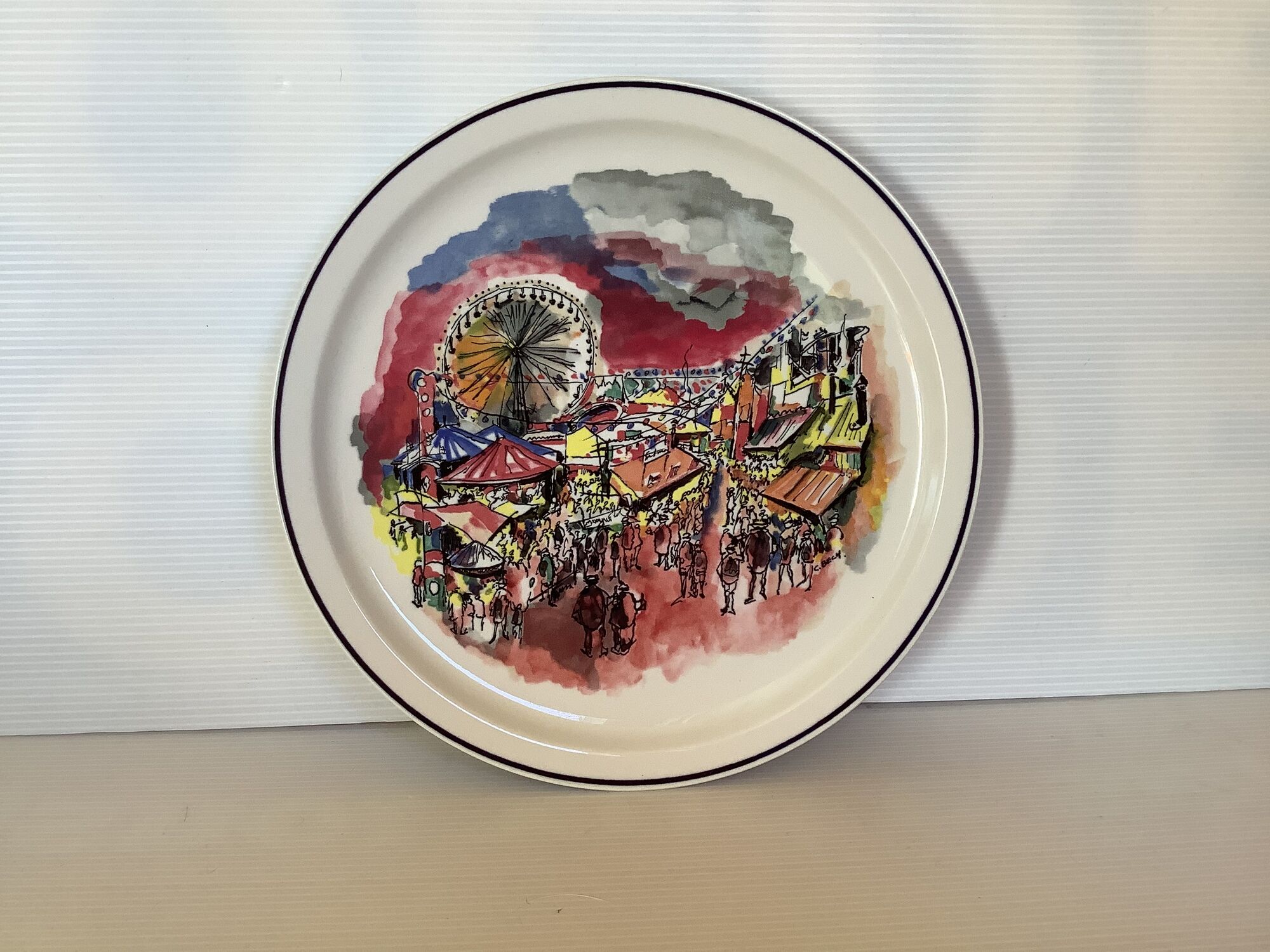 Assiette la foire de Luxembourg villeroy et boch