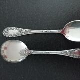 Box of 12 small silver dessert spoons