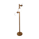 Lampadaire en bois des années 70