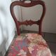 Set of 5 antique mahogany chairs in early 20th century Chippendale style.