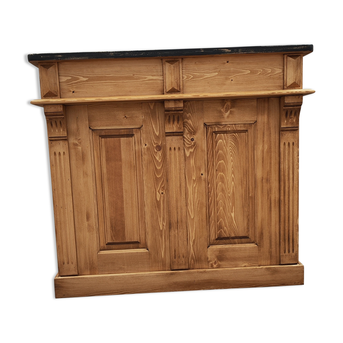 Waxed pine counter bar crate furniture trade