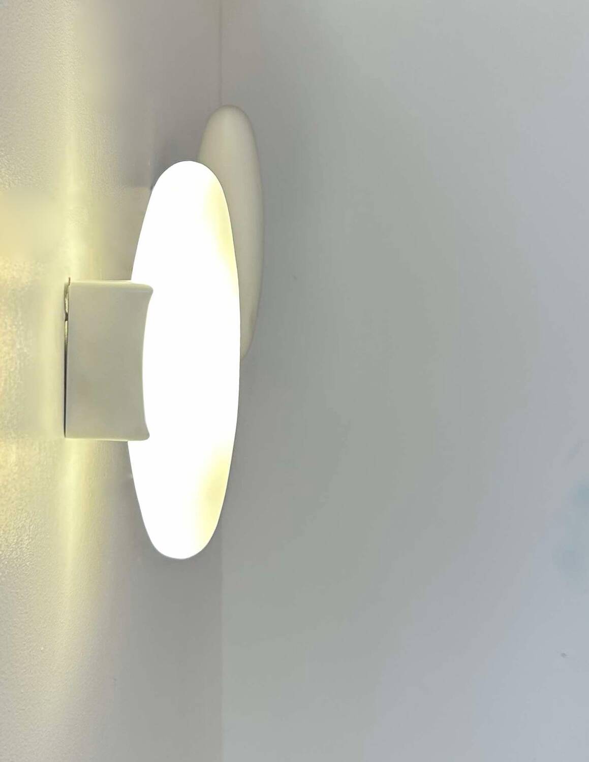 Pair of vintage opaline wall lights, France 1980