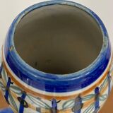 Ancient majolica earthenware vase