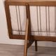 Canapé vintage des années 60 en bois de teck et tissu design danois