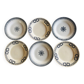 Series of 6 mismatched flat plates.