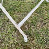 Round folding metal table – circa 1950