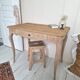 Antique oak side table in Louis XV style