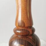Vintage Wooden Vase: Handcrafted Wood Sculpture, Home Decor