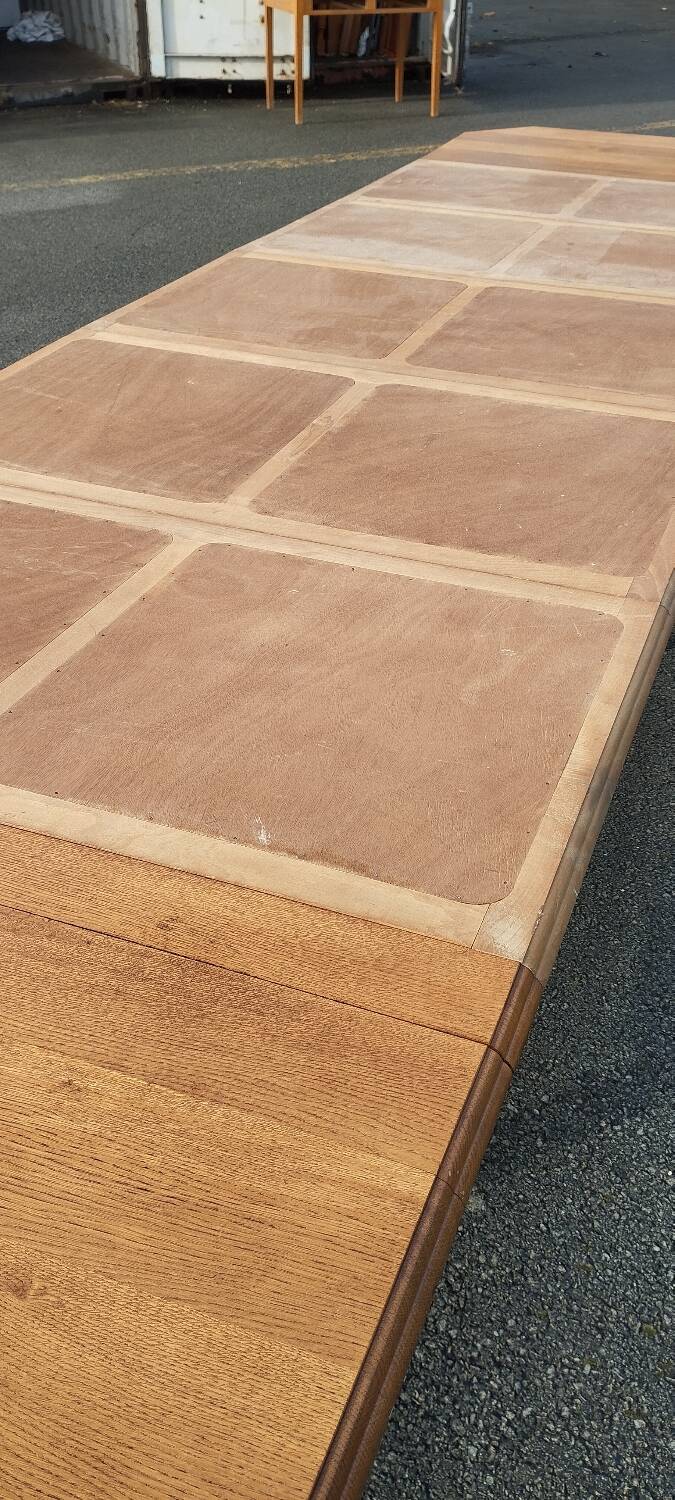Solid wood art deco table, with extensions
