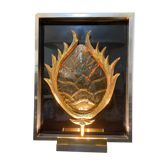 Applique sculpture tortue en resine