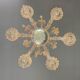 Rezzonico chandelier, venice, gilded murano glass circa 1920