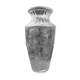 Old large molded glass vase with thistle decoration