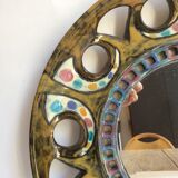 Ceramic mirror from the 1960s 32cm