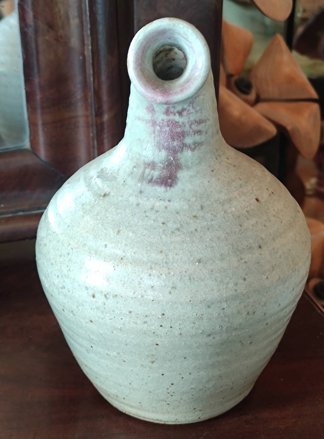 Old pitcher Pottery Ceramic stoneware Signed