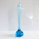 Vintage bright blue glass vase