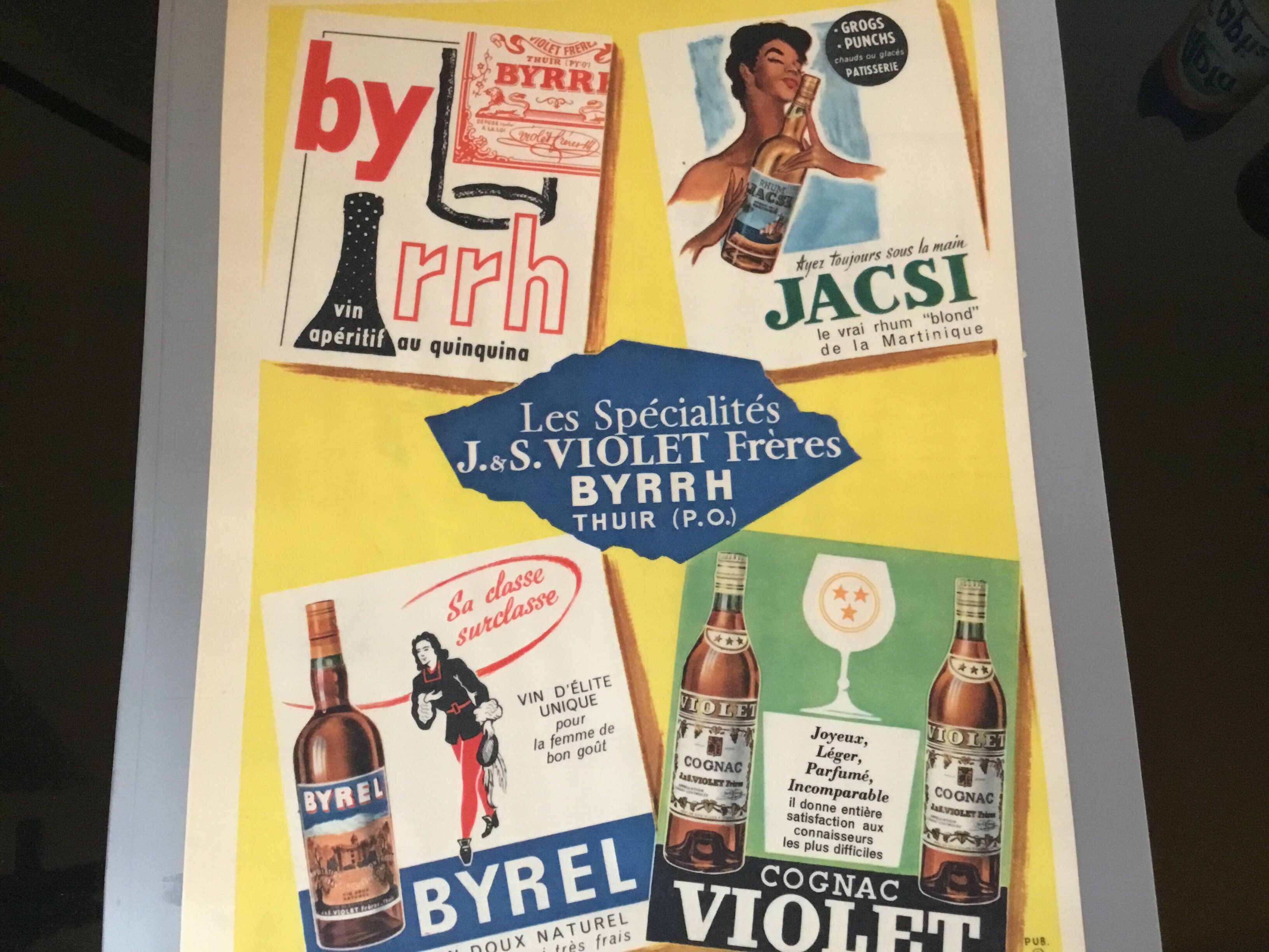 Vintage advertising to frame byrrh