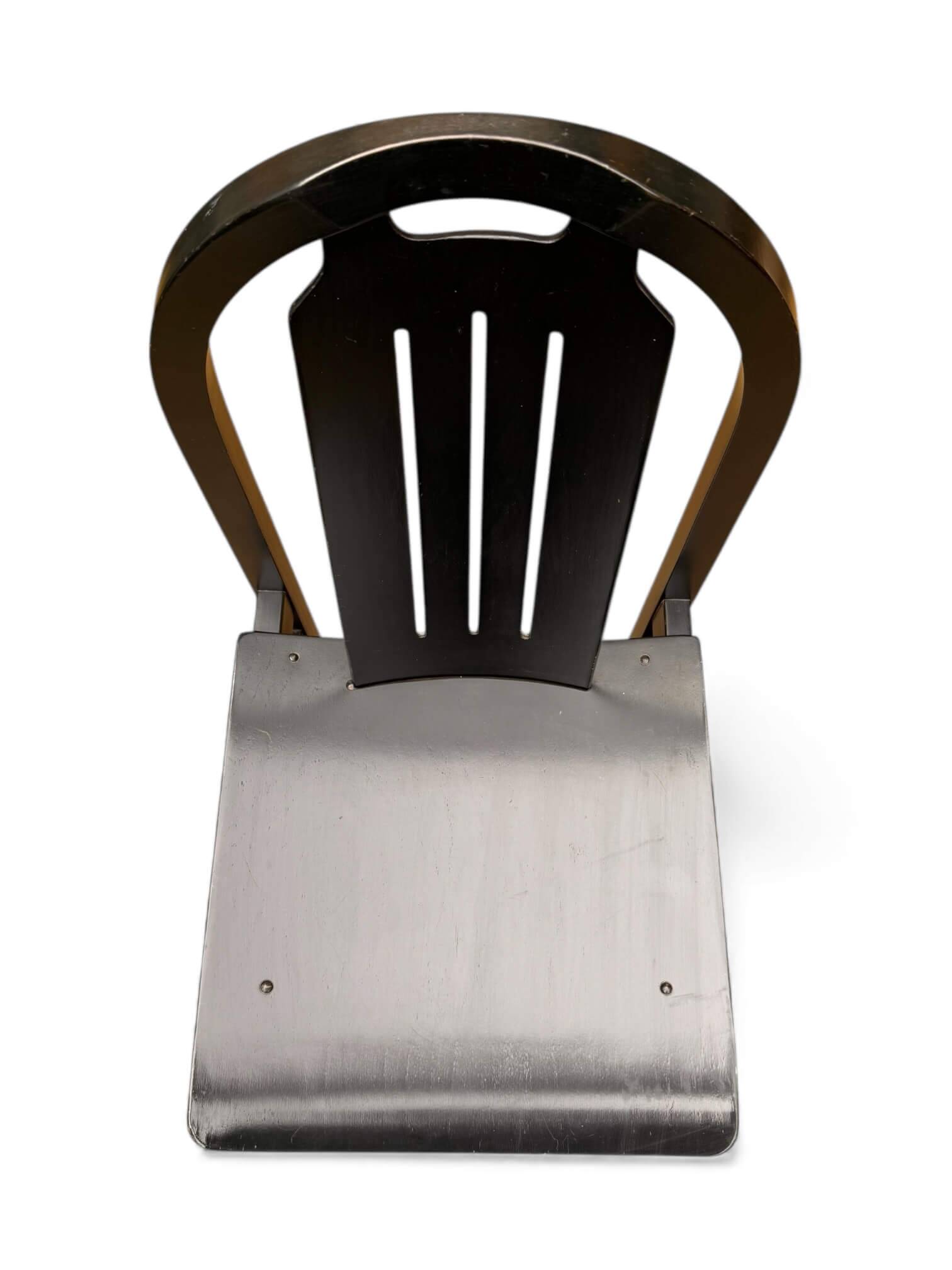 Set of 3 black Baumann chairs, Argos model.
