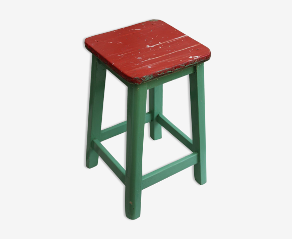 Tabouret d'atelier en bois