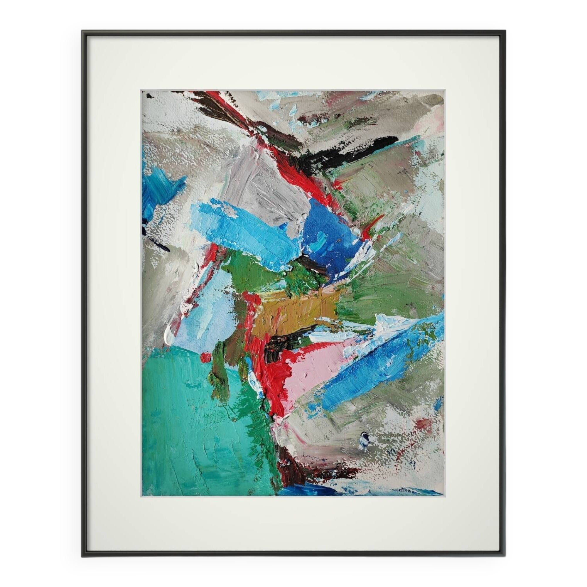 Original abstract painting Nicolas de Stael