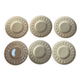 6 assiettes à dessert creamware Wedgwood