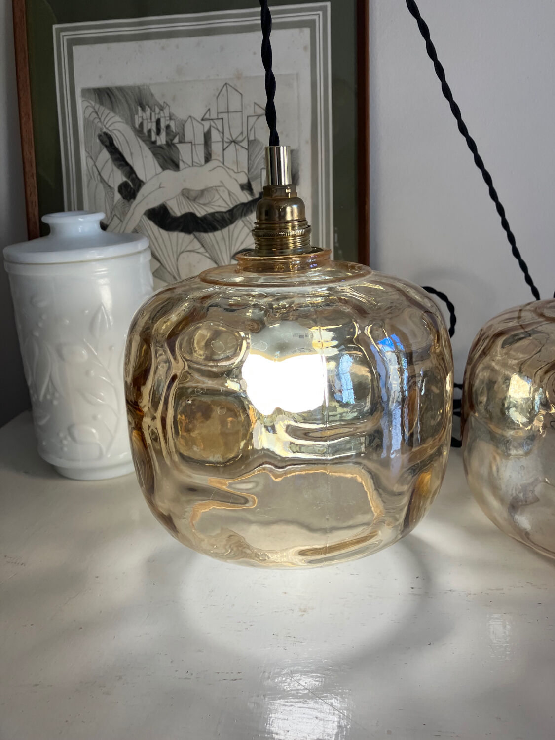 Vintage walkway lamps