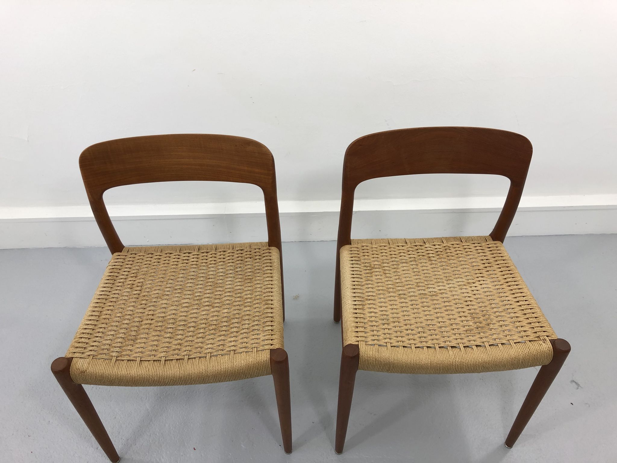 Danish Teak 56 chairs by Niels Otto Møller for J. L. Møllers