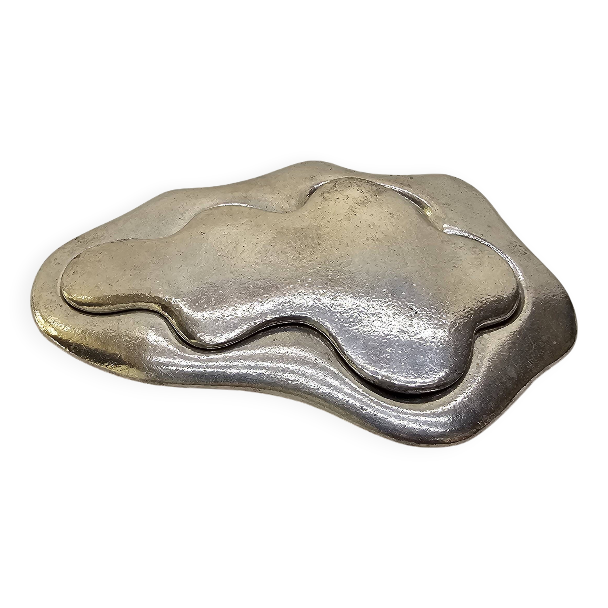 Aluminum sculpture by Paul Oudet for Claude de Muzac