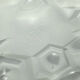 Muller Frères, moulded glass pendant, Art Deco
