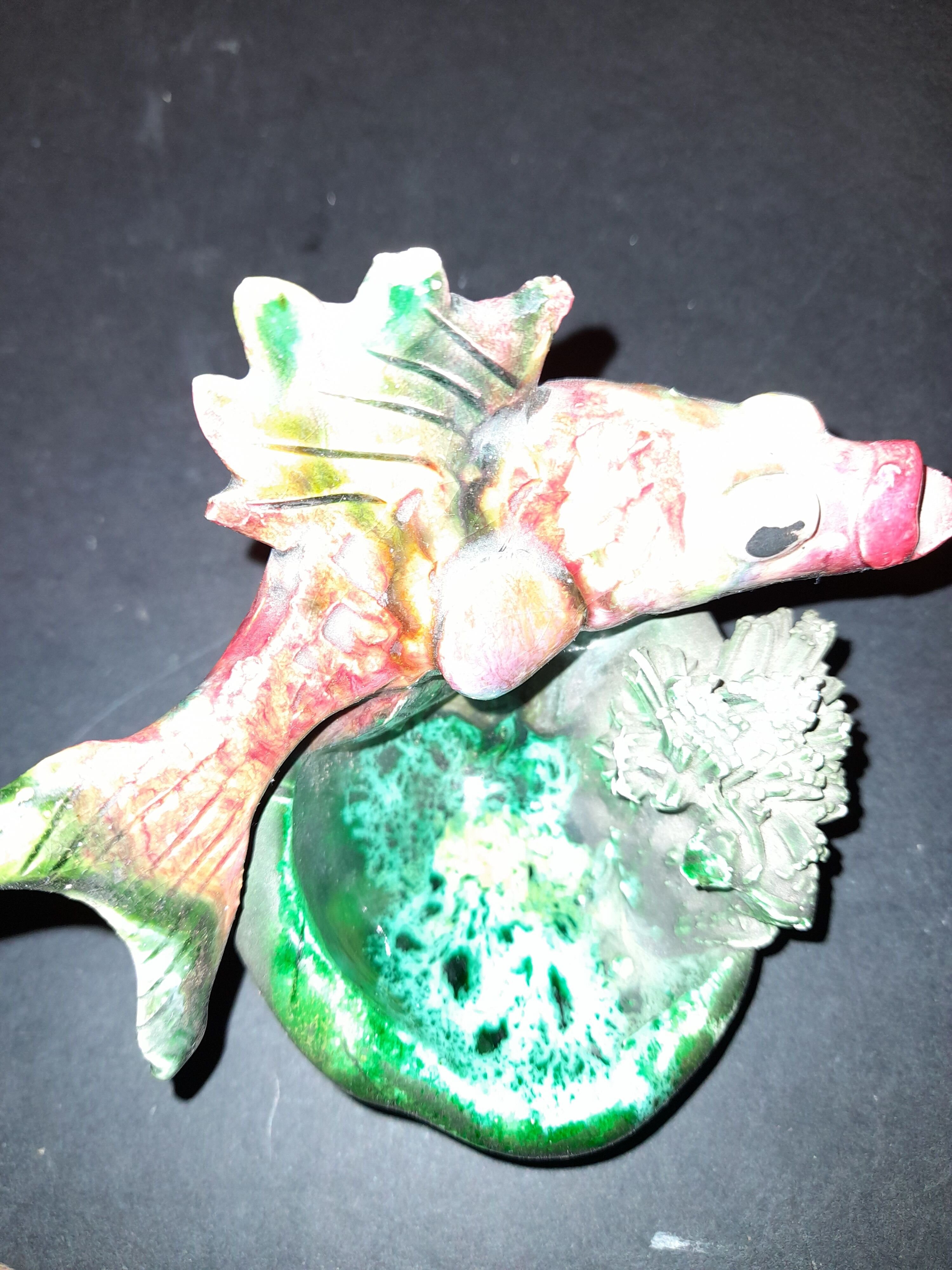 Set of 3 vintage fish bags kitsch vallauris