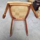 Serie de 4 chaises directoire en marqueterie et merisier