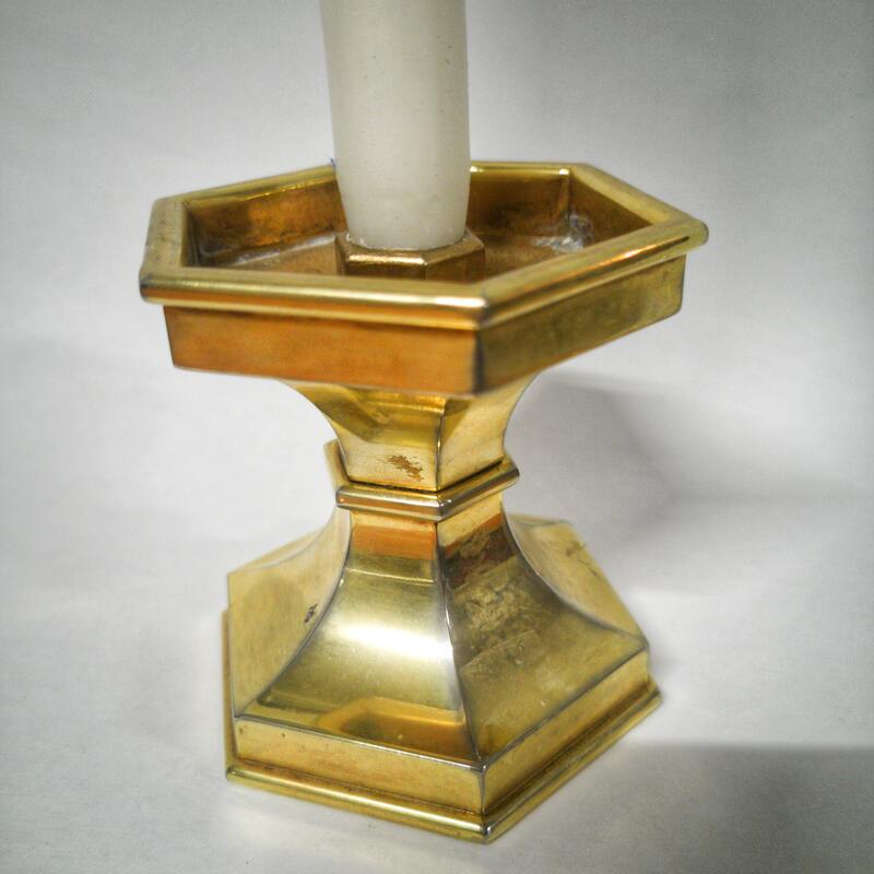 Nagel golden candle holder