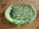 Vintage Vallauris asparagus dish in barbotine ceramic – 1950s