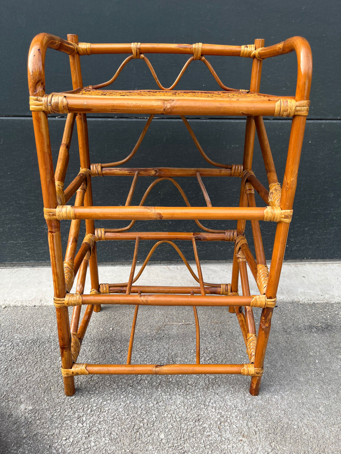 Rattan chest of drawers