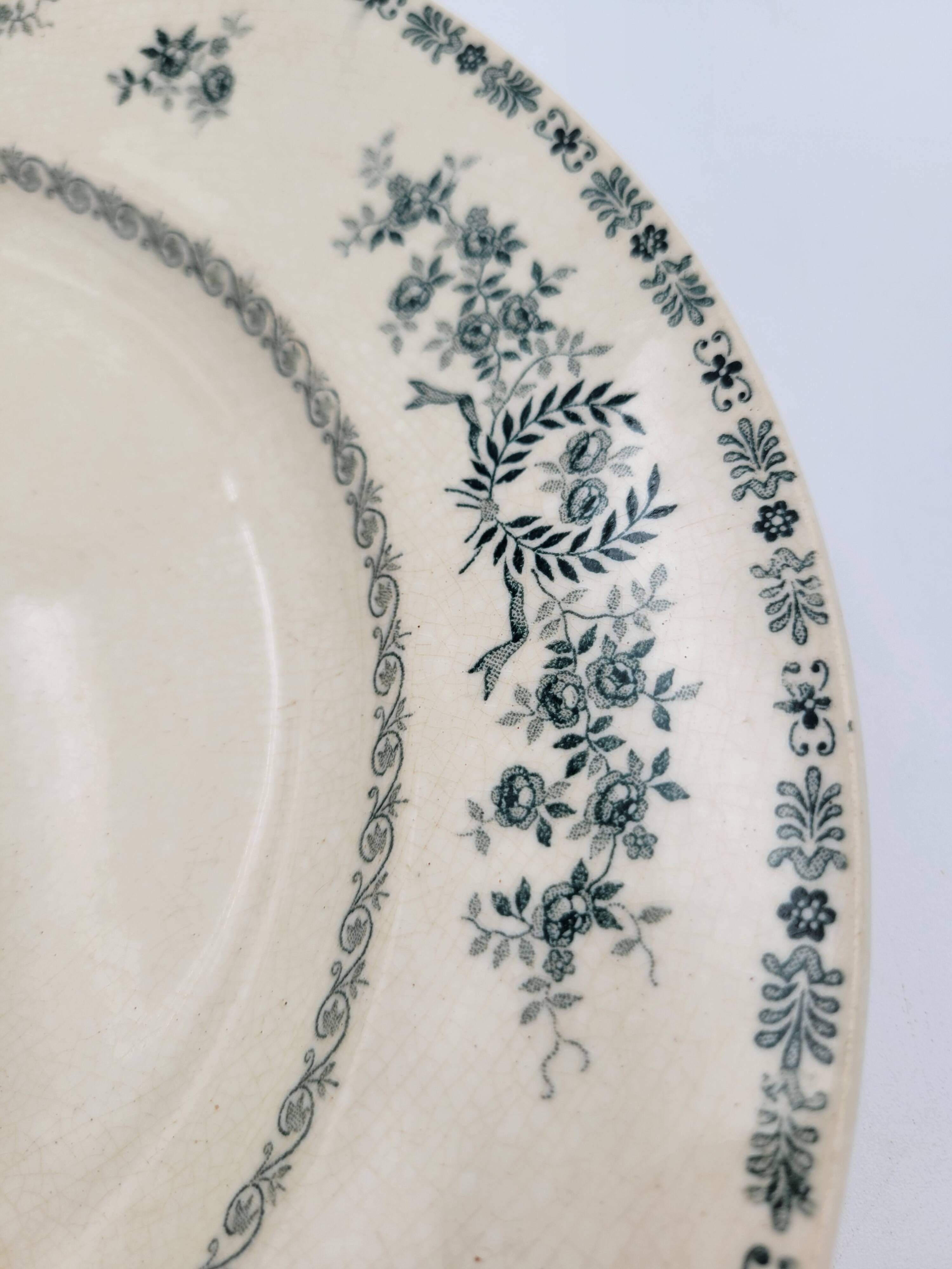 Antique Terre de Fer tableware set