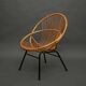 Rohe Noordwolde rattan armchair, Netherlands 1950s