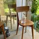 Paire de chaises en bois brut