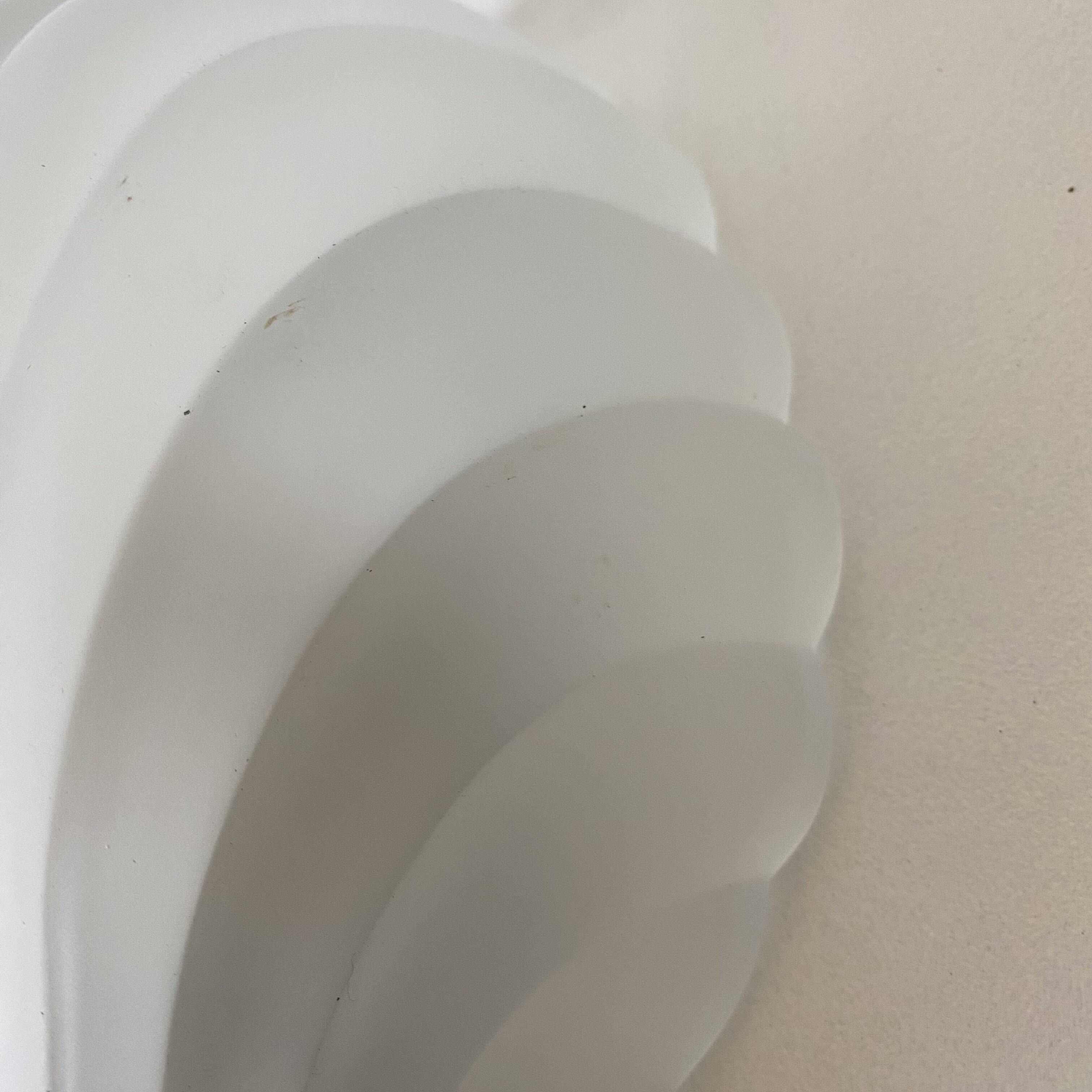 Frosted glass shell wall lights