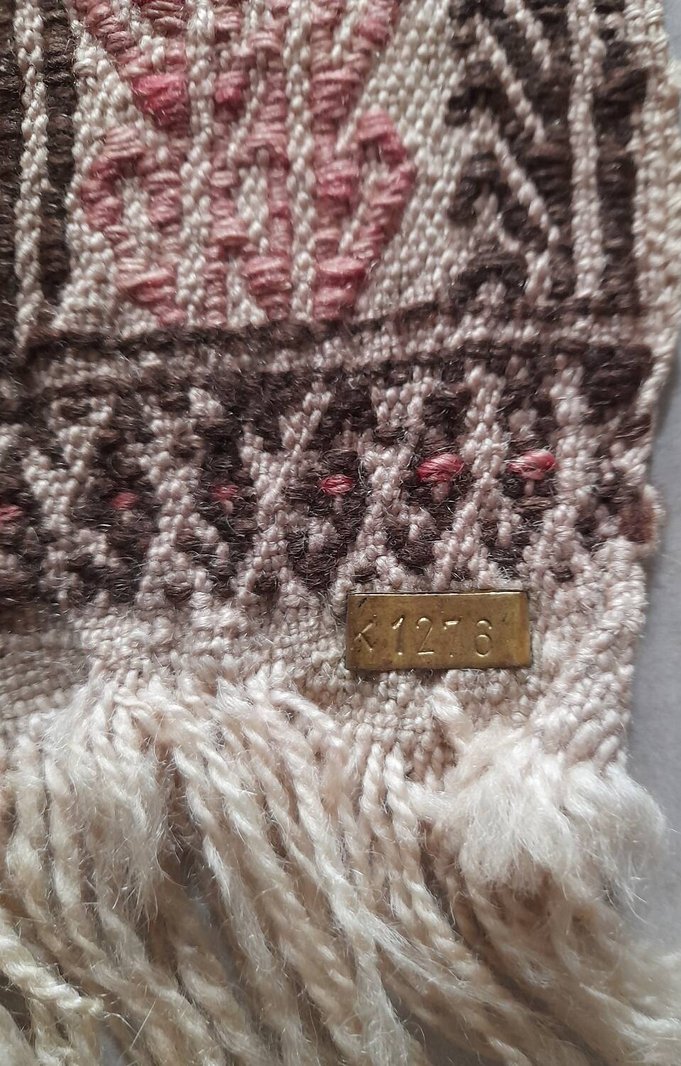 Antique embroidered kilim with 16 medallions from Turkey or the Balkans, c. 1950.