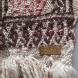 Antique embroidered kilim with 16 medallions from Turkey or the Balkans, c. 1950.