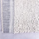 7x10 Light Blue Wool Handmade Woshable Moroccan Rug, 206x304Cm