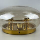 60s 70s Limburg Glashütte ceiling lamp glass space age design