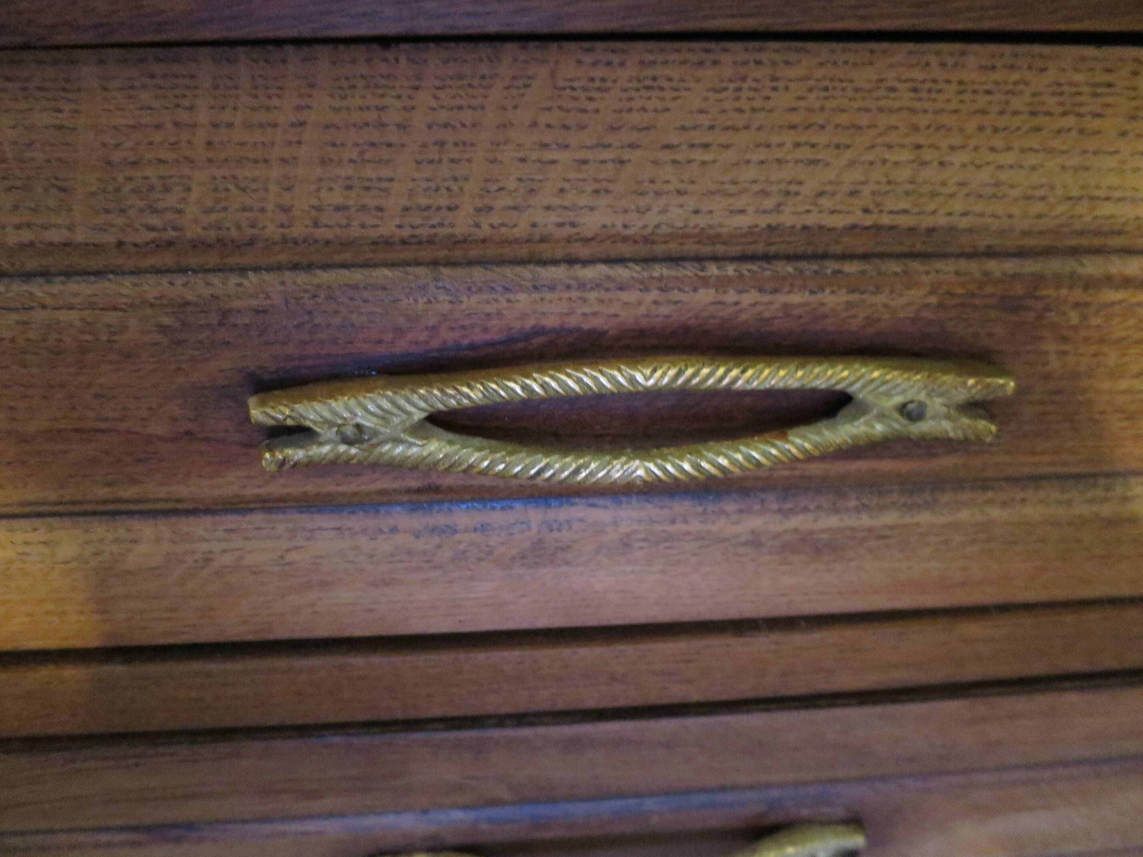 Art Deco style 4-drawer chest of drawers, 1950s