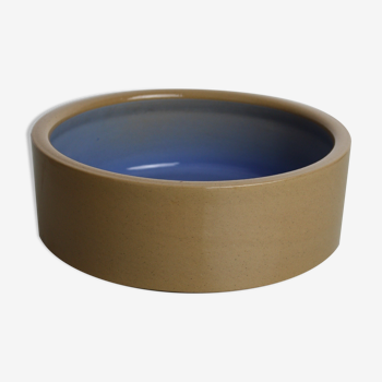 Blue and beige ceramic bowl Stoneware