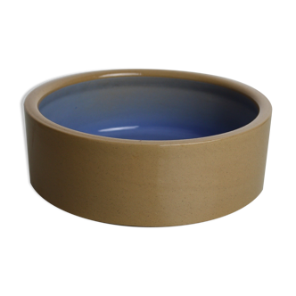 Blue and beige ceramic bowl Stoneware