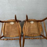 2x vintage original Chiavari chairs – wood