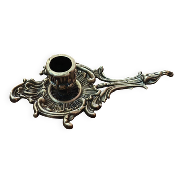 Antique gilded bronze candlestick