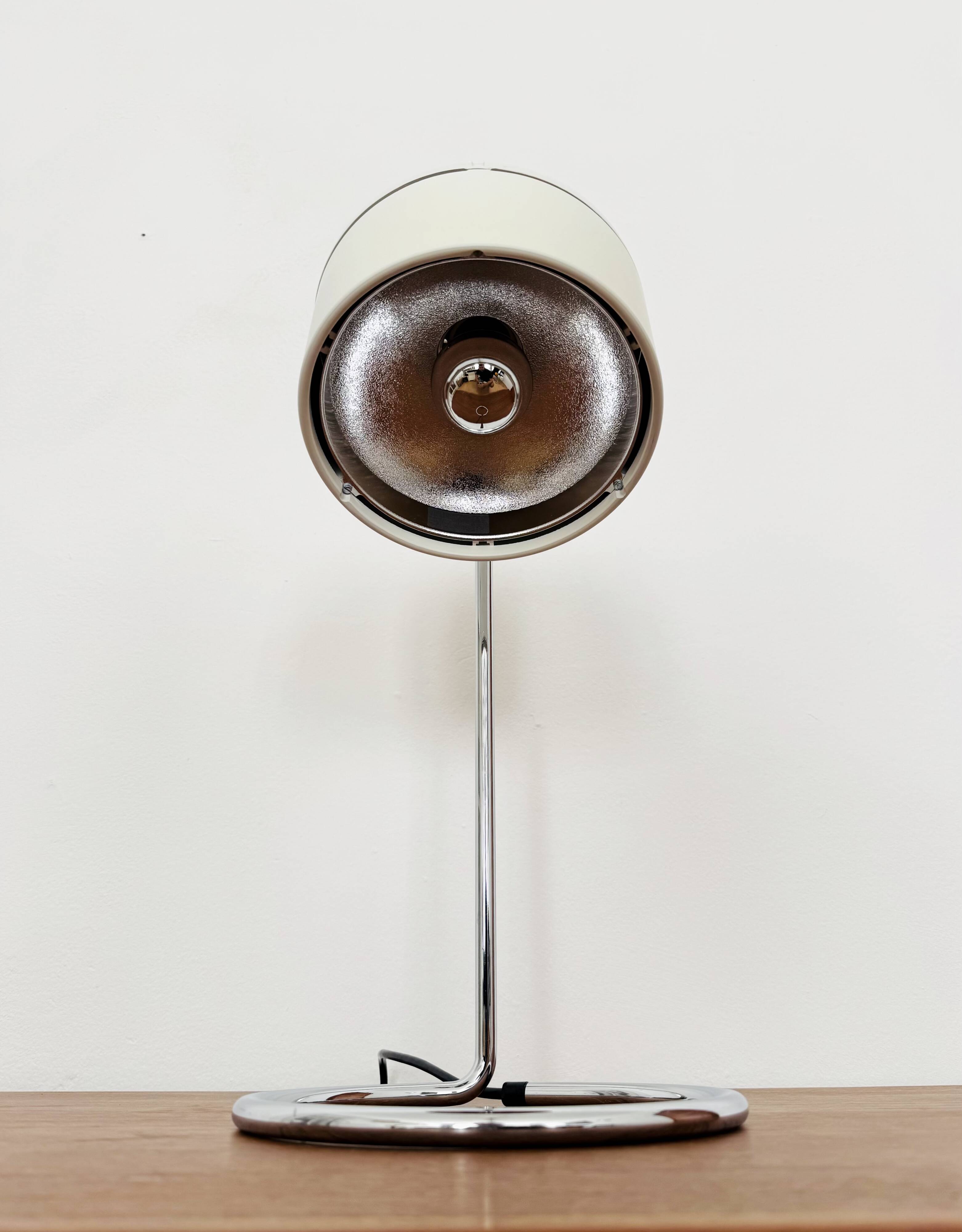 1 of 2 Adjustable Space Age Spot Table Lamps by Arnold Berges for Staff