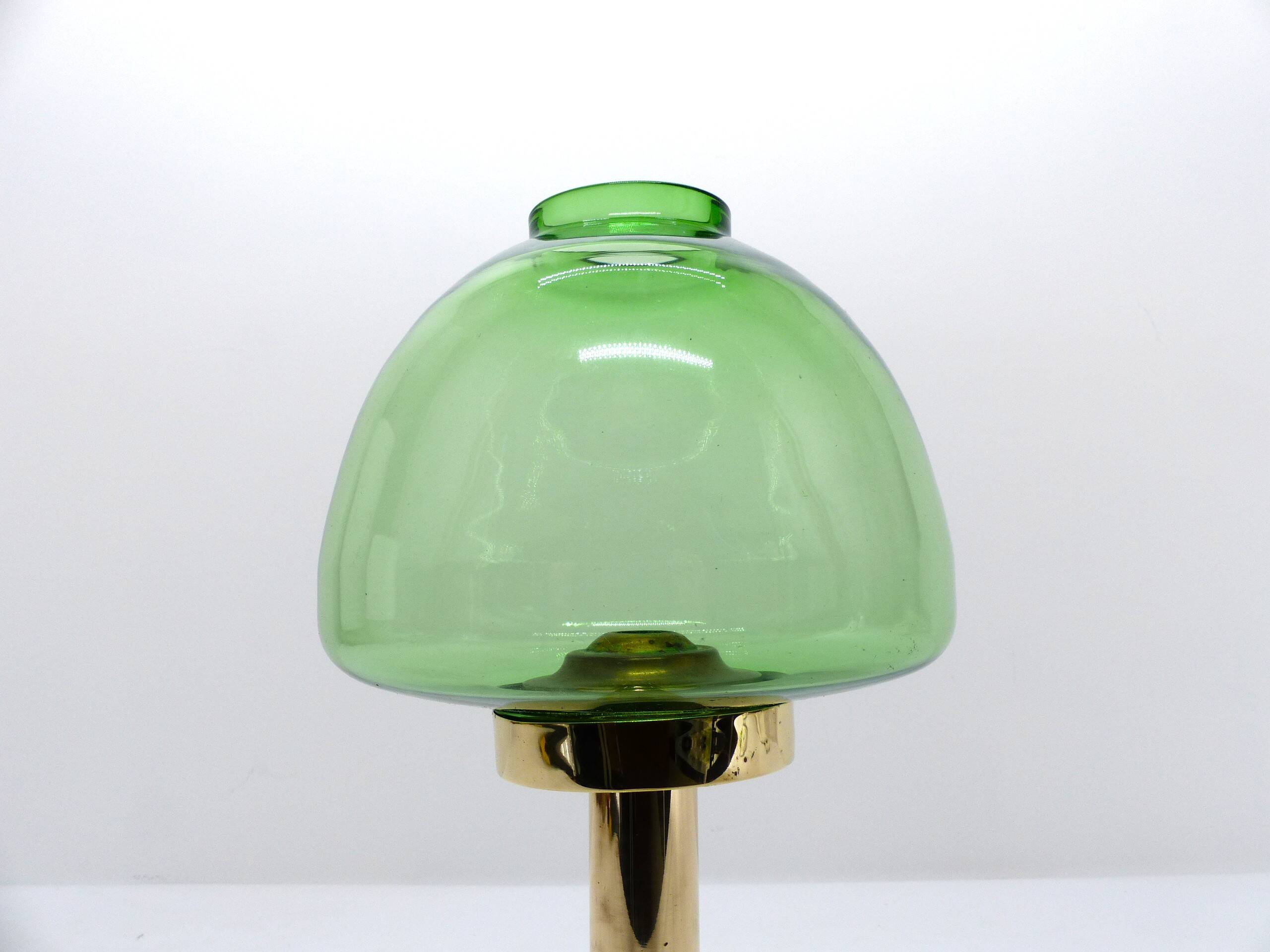 Scandinavian candle holder Hans-Agne Jakobsson Claudia green L10232 1960