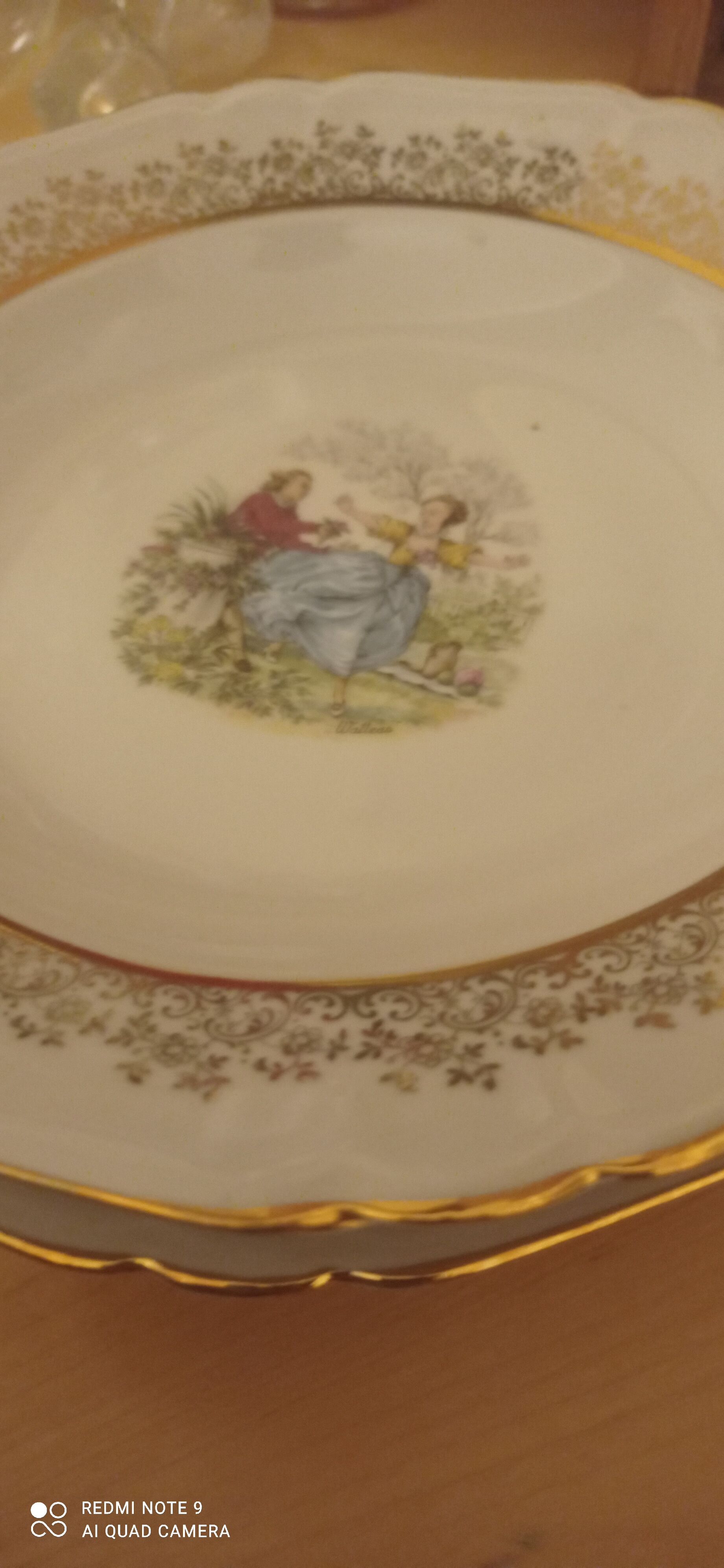 Antique porcelain plates