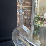 Baccarat carafe Athenian engraving